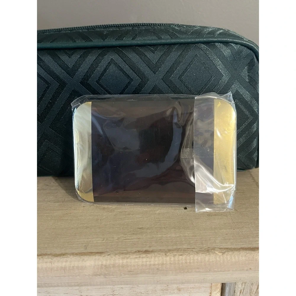 Estée Lauder 6 Piece Gift Set With Hunter Green Make Up Bag NEW!